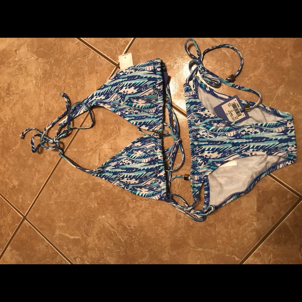 Bikini blue white